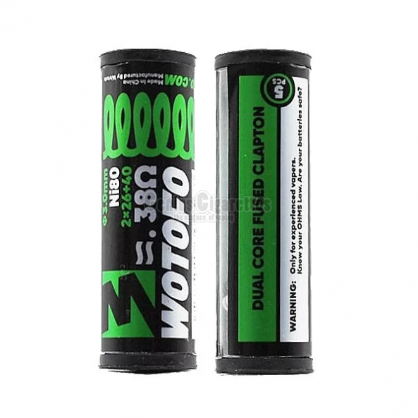 Wotofo Dual Core Fused Clapton Ni80 0.38ohm